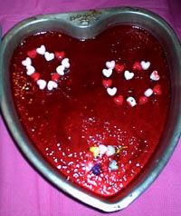 Beading Heart in Jell-O