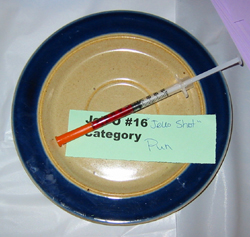 jell-o in syringe